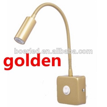 GOLDEN 2W LED HOTEL WALL READING LAMP